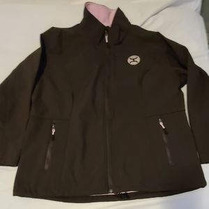 Hooey Women's Soft Shell Jacket Brown/Pink Size XL